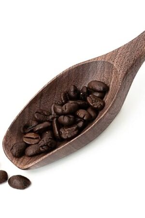 Black Walnut Coffee Scoop for Ground Coffee, Loose Tea & Bath Salts, 1 Tablespoon/15ml, Multi-Purpose Kitchen Scooping Tool for Jars, Canisters & Coffee Brewing Accessories(1pcs)