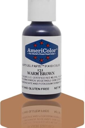 AmeriColor, Warm Brown, 0.75 Ounce Bottle, Soft Gel Paste Food Color
