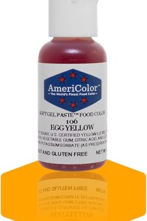 AmeriColor, Egg Yellow, 75 Ounce Bottle, Soft Gel Paste Food Color
