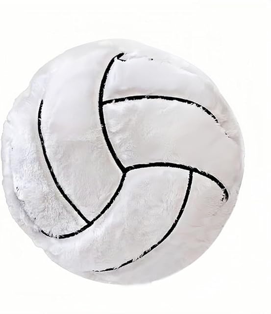 The Volleyball Sports Pillow Fluffy Soft Throw Pillow Toy ,14" Durable Sport Basketball Plush Toys,Plush Pillow Toys Gift for Kids Boy Girls Children Room Decoration