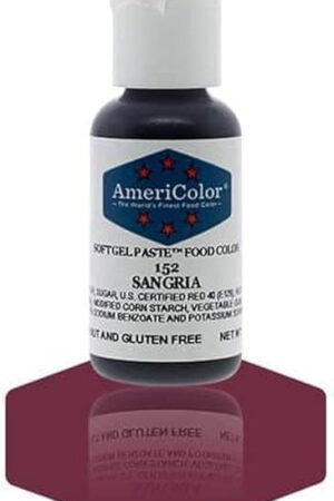 AmeriColor, Sangria, 0.75 Ounce Bottle, Soft Gel Paste Food Color