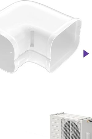 3'' Width Flat Elbow, Mini-Split Line Set Cover Accessories for Mini Split AC & Central AC