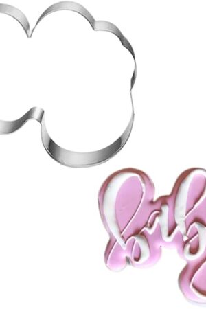 Baby Word Cookie Cutter-3.5 inch-Biscui Cookie Cutters Fondant Molds for Baby Shower