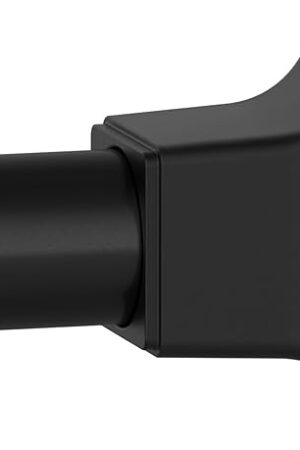 Black Shower Curtain Rod, Adjustable 32-80 Inch Tension Spring Curtain Rod No Drilling for Bathroom Kitchen, No Slip, No Rust