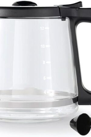 12 Cup Coffee Pot replacement Compatible Mr. Coffee replacement pot, Fit RF, LM, PC & SC series,BVMC-RF300, BVMC-MSX23, BVMC-MMX23,BVMC-SC12BL1-2,BVMC-PL12BL1-NP,BVMC-EM100 Series, Free coffee spoon