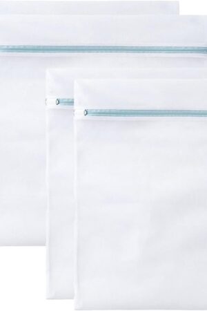 4 Pcs Large Mesh Laundry Bags for Delicates Intimates Lingerie with Zipper 2 Pcs 20? x 24?, 2 Pcs 24? x 24?