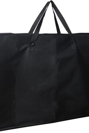 4/6/ 8 Foot Folding Table Storage Bag, Waterproof Heavy Duty Large Carrying Bag for Folding Tables, Picnic/Camp Tables Cover with Durable Zipper & Shoulder Strap, 31" D X 37" W X4.5 H, Black