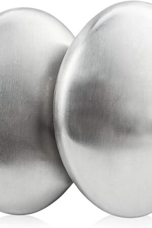 2 PCS Stainless Steel Soap, Magic Metal Odor Remover Bar Eliminating Smells Like Fish Onion Garlic Scents from Hands and Skin, Suitable for Kitchen