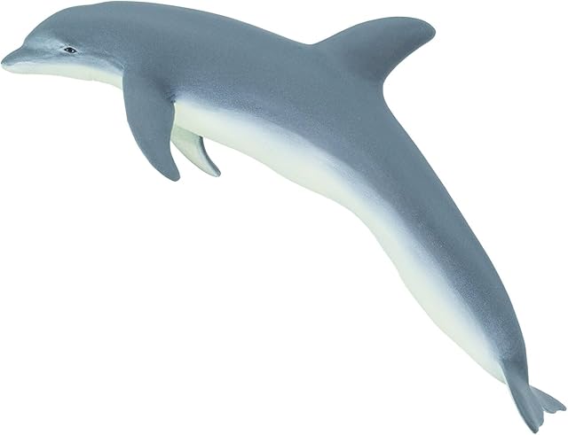 The Safari Ltd. Bottlenose Dolphin Figurine - Lifelike 7.5" Plastic Model Figure - Fun Educational Play Toy for Boys, Girls & Kids Ages 1+