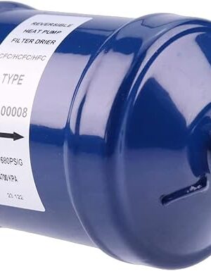 3/8'' Bi-Flow SAE Sweat Liquid Line Filter Drier Heat Pump SFK-083S 92070 for Refrigerant HCFC HFC Straight Cool Air Conditioners R502 R507 R404A from 1 to 5 Tons