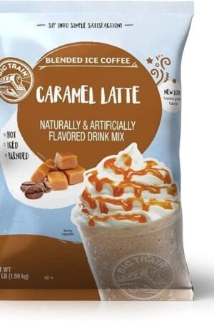 Big Train Blended Ice Coffees Caramel Latte 3.5 lb / 56oz - Single Bag