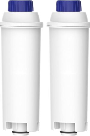 AQUA CREST Coffee Water Filter, Replacement for De'Longhi Filter, TÜV SÜD Certified, 5513292811, DLS C002, CFL-950, SER3017, ECAM/ETAM Series, EC680, BCO420 (Pack of 2）