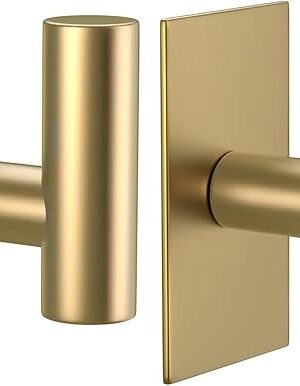 VAEHOLD Wall Mount Towel Hooks Gold, 2 Pack