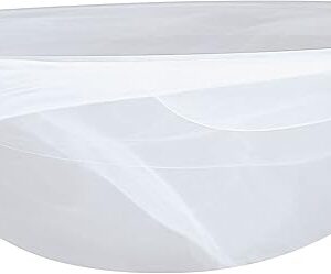 Aspen Creative 23147-11A Replacement Alabaster Glass Shade for Medium Base Socket Torchiere Lamp, Swag Lamp, Pendant, 1 Light Wall Sconce & Island Fixture, 11-1/2" Diameter x 4" High, 1 Pack