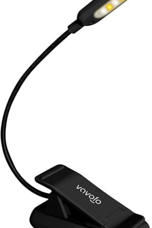 VAVOFO Rechargeable Reading Light 7 LEDs Black