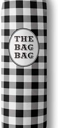 Black White Buffalo Check Plaid Grocery Bags Holder Organizer For Shopping Bags，Wall Mount Plastic Bags Storage Container Dispensers, Kitchen Housewarming Gifts For Women Family Friends Grandma Mom