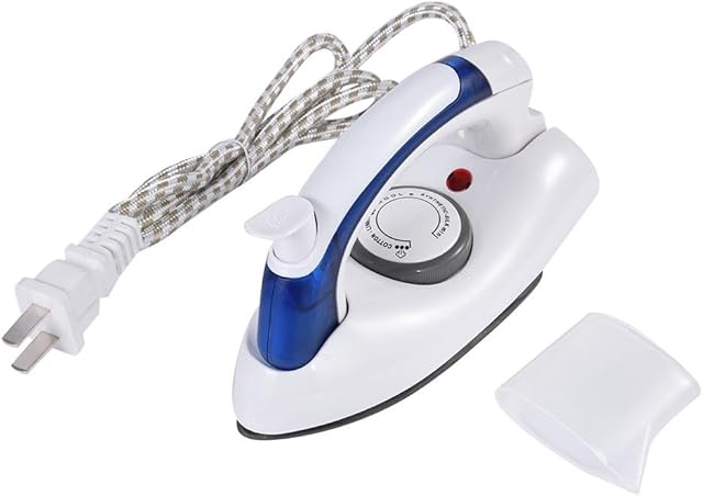 Aukson Portable Foldable Folding Compact Handheld Steam Travel Iron Tempe ure Control (US Plug)