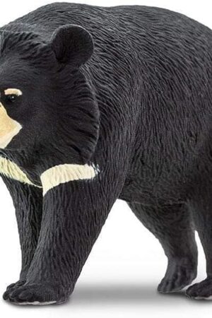 The Safari Ltd. Moon Bear Figure - Realistic 4.5" Asian Black Bear Model - Educational Toy for Boys, Girls, and Kids Ages 3+