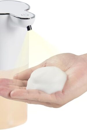 Automatic Foaming Soap Dispenser, Rechargeable, Touchless Foam Soap Dispenser with Motion Sensor for Bathroom & Kitchen