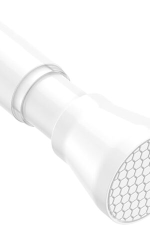 AIZESI Tension Curtain Rod Spring Tension Rods for Windows 28 to 48 Inch, No Drilling, 7/8" Diameter, White Adjustable Curtain Rod, Small Shower Curtain Rod for Bathroom, Doorway, Closet, Kitchen