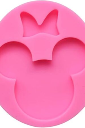 Cute Mouse Head Silicone Mold for DIY Desserts, Chocolate Candy, Pudding, Cupcake Toppers, Jelly Shots, Handmade Ice Cream, Soap, Mouse Head Bow Design