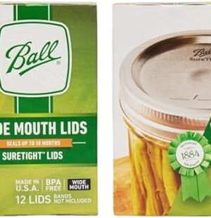 Ball Wide Mouth Mason Jar Lids 12-Count per Pack (2-Packs Total)