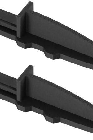 2Pcs Box Fan Feet Replacement 20" Box Fan Feet, Anti-tip Foot Set Accessory (Black)