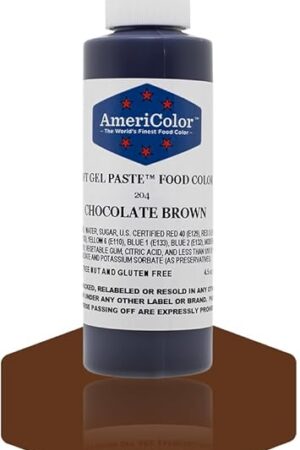 Americolor 4.5 Oz Chocolate Brown Soft Gel Paste