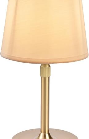 Cordless Table Lamps Rechargeable Wireless Touch Lamp for Living Room 5200mAh Battery Operated Lamp Small Gold LED Lamps for Kitchen Counter Home Bathroom Nightstand Shower Gifts for Dad Mom