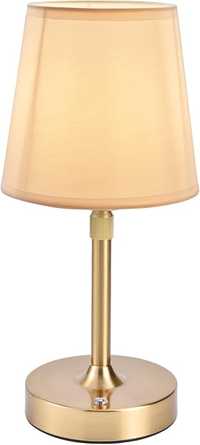 Cordless Table Lamps Rechargeable Wireless Touch Lamp for Living Room 5200mAh Battery Operated Lamp Small Gold LED Lamps for Kitchen Counter Home Bathroom Nightstand Shower Gifts for Dad Mom