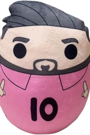 Cartoon Soccer Star with Soccer Jersey 10 Plush Figure Toy Number 10 Soccer Player Plush Pillow