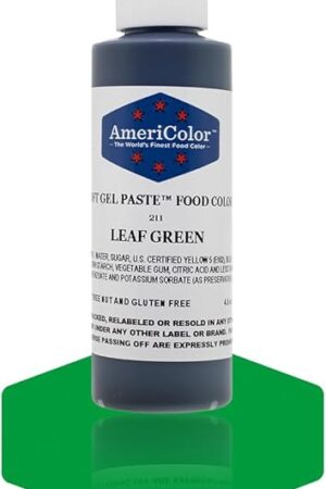 Americolor Soft Gel Paste Food Color, 4.5-Ounce, Leaf Green