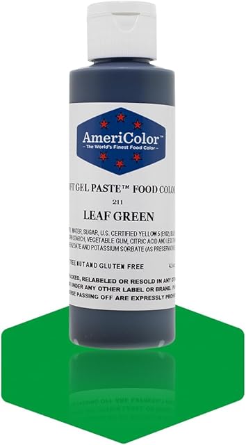 Americolor Soft Gel Paste Food Color, 4.5-Ounce, Leaf Green