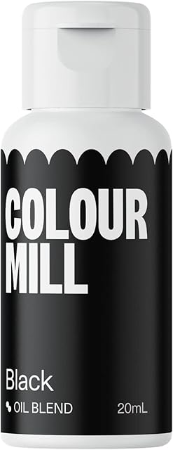 Colour Mill Oil-Based Food Coloring, 20 Milliliters Black