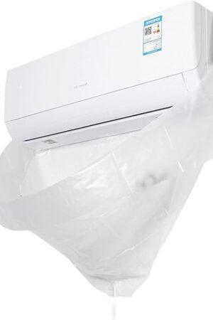 Air Conditioner Cleaning Bag, Mini Split Air Conditioner Waterproof Clean Cover, Wall Mounted AC Cleaning Protective Hood, Air Conditioning Wash Bib, A/C Cleaning Tools, Universal Size