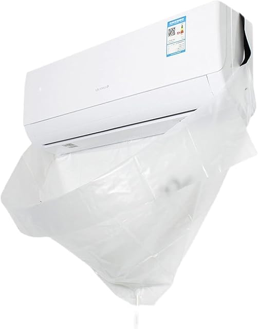 Air Conditioner Cleaning Bag, Mini Split Air Conditioner Waterproof Clean Cover, Wall Mounted AC Cleaning Protective Hood, Air Conditioning Wash Bib, A/C Cleaning Tools, Universal Size