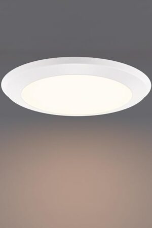 Builder Essential 6in Round LED Recessed Flush Mount 10W 2700-3000-3500-4000-5000K White
