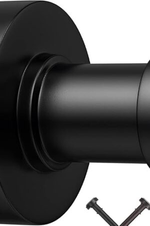 Black Shower Curtain Rods, 43-72 Inches, Never Rust, Never Slip,Adjustable Tension Rod with Durable Spring, No Drilling, Use for Bathroom, Bedroom, Kitchen, Balcony