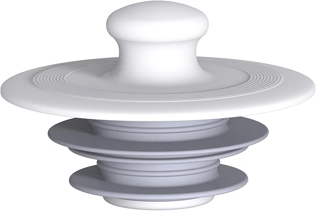 Bathroom Sink Stopper,Bathtub Stopper,Drain Stopper,Drain Plug,Silicone Stopper (Patented Design) (Small+Gray)