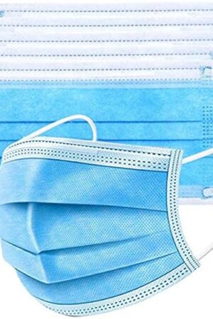 100 Pack Medical Disposable Face Masks for Protection, 3 Layers Safety Face Masks For Adults Daily Use