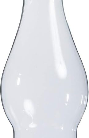 B&P Lamp® 2 1/2 Inch Base by 7 1/2 Inch Tall Clear Oil and Kerosene Lamp Chimney