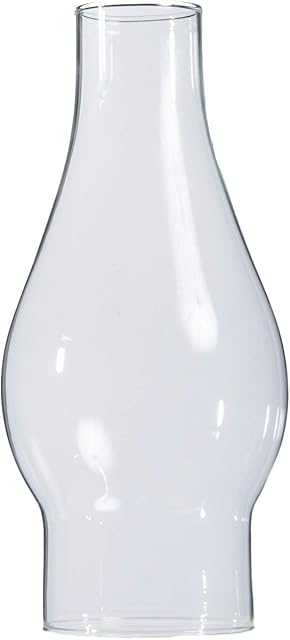 B&P Lamp® 2 1/2 Inch Base by 7 1/2 Inch Tall Clear Oil and Kerosene Lamp Chimney