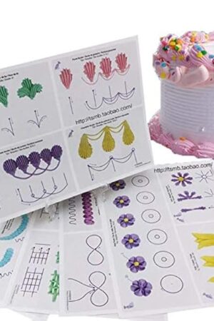 23 Sheets/Set Cake Decorating Practice Board Cream decorating drawings
