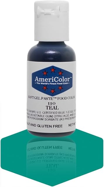 Americolor Soft Gel Paste Food Color, 0.75-Ounce, Teal