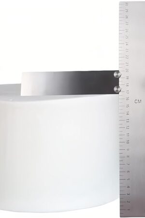 12 Inch Cake Scraper Smoother, Stainless Steel Cake Bench Scraper Decorating Tools for Icing Frosting Cream Edge - Adjustable Kitchen Spatula for Mousse, Cheese, Cream Cake (Purple)