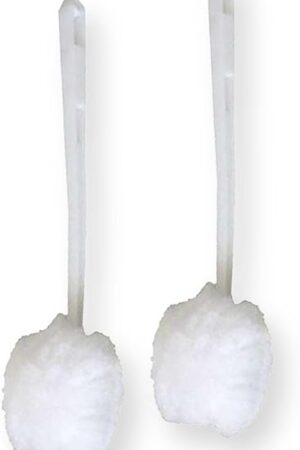 Amazon Brand | Ring King Toilet Bowl Mop for Deep Clean |Pack of 2 Long Plastic Handled Swab – 13 Inches Soft Toilet Brush for Dead Corner | Silk Scrubber for Toilet Bowl, Washbasin, Bathtub & Tiles