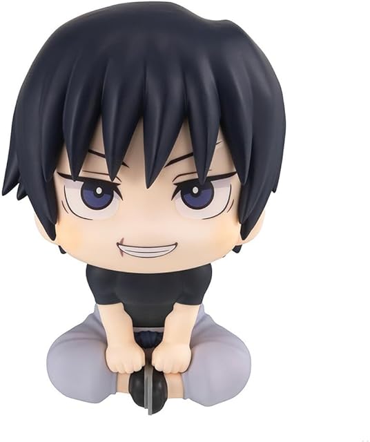 The JJK Figure Fushiguro Toji Look Up Figure, 10cm Anime Action Figure Model Statue Cake Topper Decoration Handmade Collectible Gifts for Fans