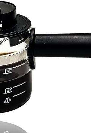 4 Cup Glass Espresso Coffee Carafe Compatible with Mr. Coffee, Krups, Salton, DeLonghi, Imusa, and espresso coffee maker Suitable for most espresso coffee makers on the market.