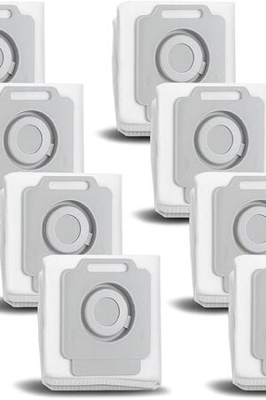 8 Resuable Vacuum Bags Compatible with iRobot Roomba i1 / i1+, i3 / i3+ / i3+ EVO(3550, 3554), i4 / i4+, i5 / i5+, i6 / i6+, i7 / i7+, j5 / j5+, j6 / j6+, j7 / j7+, S9 / S9+ Replacement i s j parts