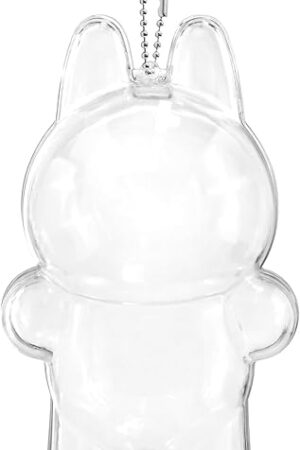 The Protective Case, High Clear Case Cover for 17cm Doll, Acrylic Display Box with Keychains (Doll Not Include)